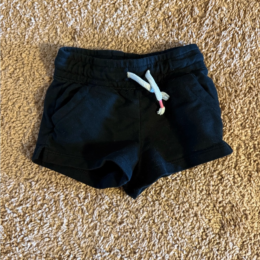 Cat & Jack Black Kids Shorts with Drawstring